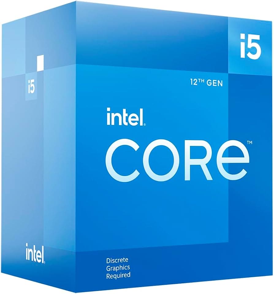 Intel core i5 12400F 2.5GHz 6-Core 12-Thread CPU  (No cooler)